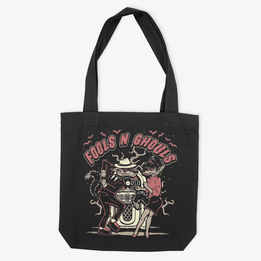 Dancing Rude Warewolves Tote Bag 15x14